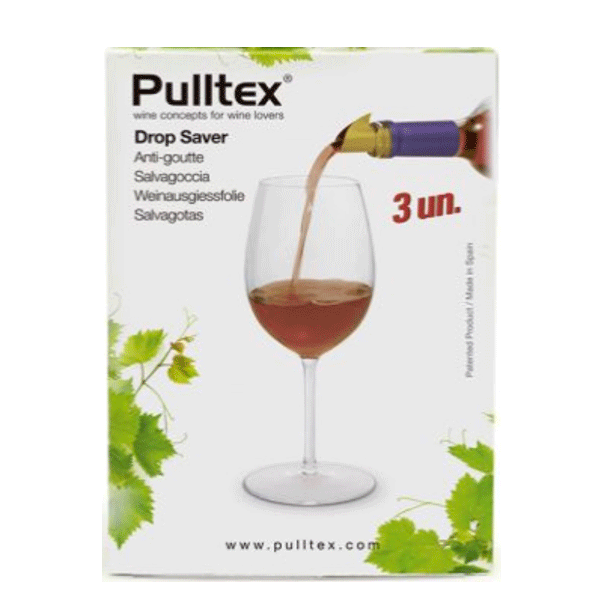 Pulltex ni-gota anti-goutte de bouteille de vin - 3 pcs